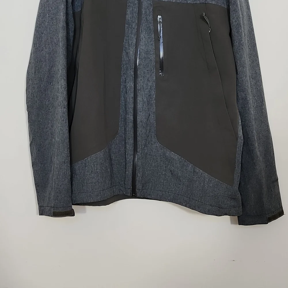 The North Face Men's Windbreaker Grey Full Zip Jacket Size XL